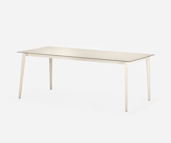 DEDON SET WA Esstisch 100 x 200 cm HPL